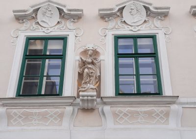 Spittelberg, barocke Hausfassade